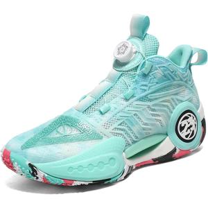 imageVITUOFLY Kids Basketball Shoes Boys Air Cushion Sneakers Girls Mid Top School Training Shoes NonSlip Outdoor Sports Shoes Comfortable Boys Running Shoes Durable Little KidBig KidGreen399