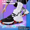 imageWETIKE Boys Girls Shoes  Kids Sneakers for Running Basketball ampamp Tennis  NonSlipVibrant White