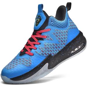 imageWETIKE Boys Girls Shoes  Kids Sneakers for Running Basketball ampamp Tennis  NonSlipBluef28