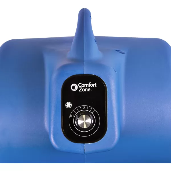 Comfort Zone CZBC121T 1/2HP High Velocity Air Mover, 3-Speeds, Timer, Adjustable Angles, Blue