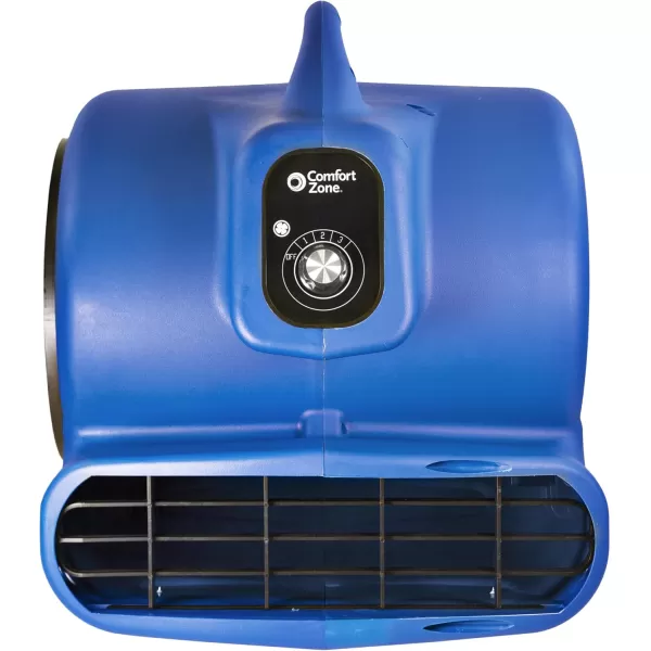 Comfort Zone CZBC121T 1/2HP High Velocity Air Mover, 3-Speeds, Timer, Adjustable Angles, Blue