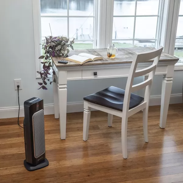 Comfort Zone Electric 24" Oscillating Digital Tower Space Heater with Full Function Remote, Adjustable Thermostat, and Overheat Protection, Ideal for Home, Bedroom, &amp; Office, 1,500W, CZ523RBK