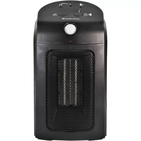 Comfort Zone Electric Ceramic Portable Space Heater with Thermostat and Fan, Built-in Overheat Sensor, and Safety Tip-Over Switch, Ideal for Home, Bedroom, &amp; Office, 1,500W, CZ442