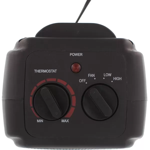 Comfort Zone Electric Ceramic Portable Space Heater with Thermostat and Fan, Built-in Overheat Sensor, and Safety Tip-Over Switch, Ideal for Home, Bedroom, &amp; Office, 1,500W, CZ442
