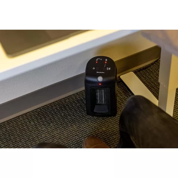 Comfort Zone Electric Ceramic Portable Space Heater with Thermostat and Fan, Built-in Overheat Sensor, and Safety Tip-Over Switch, Ideal for Home, Bedroom, &amp; Office, 1,500W, CZ442