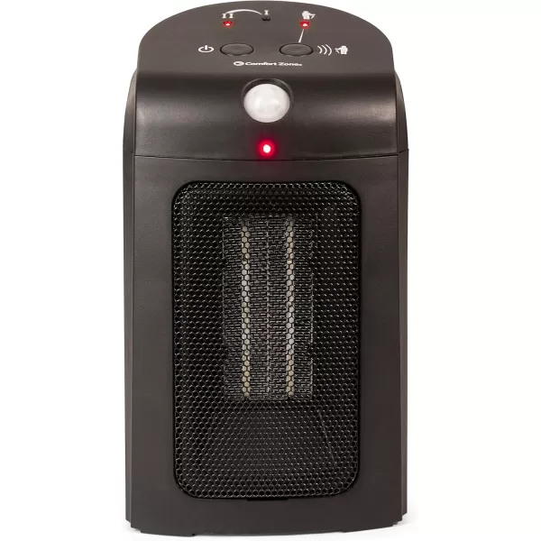 Comfort Zone Electric Ceramic Portable Space Heater with Thermostat and Fan, Built-in Overheat Sensor, and Safety Tip-Over Switch, Ideal for Home, Bedroom, &amp; Office, 1,500W, CZ442