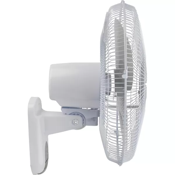 Comfort Zone Oscillating Wall Mount Fan with Adjustable Tilt, 16 inch, 3 Speed, Metal Grille, 90 Degree Oscillation, Airflow 14.07 ft/sec, Ideal for Home, Bedroom, Gym &amp; Office, CZ16W
