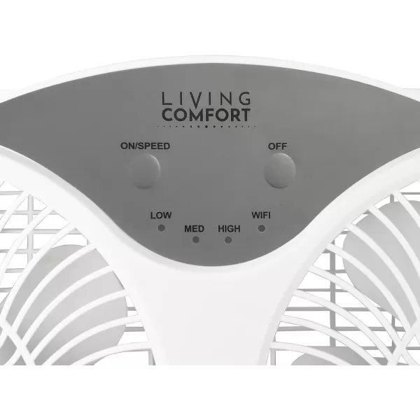 Comfort Zone Twin Window Fan with Reversible Airflow Control, 9 inch, Auto-Locking Expanders, 2 Speed Fan, Dual Fan, Exhaust, Airflow 9.84 ft/sec, Ideal for Home, Kitchen, Bedroom &amp; Office, CZ319WT