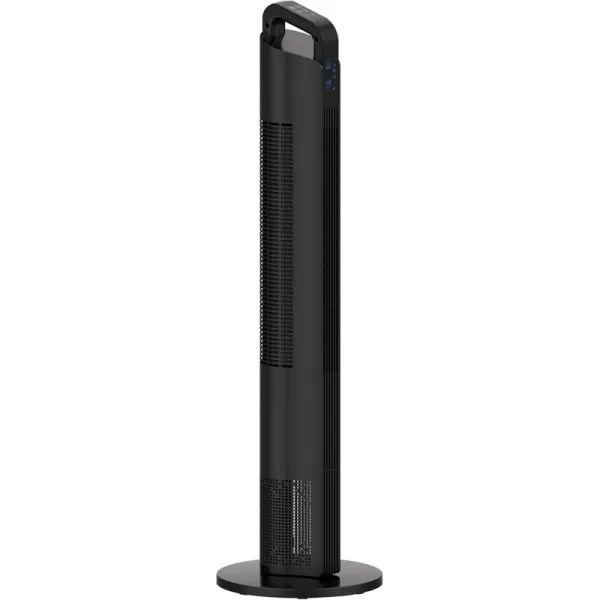 Comfort Zone 42" Oscillating Tower fan with Remote Control, Easy-to-Use Touch Screen with LED Display, 3-Speed Settings, 7-Hour Timer, Black, CZTF421RBK