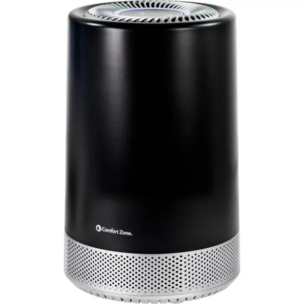 Comfort Zone CZAP101SBK H13 HEPA Air Purifier with WiFi App Control - Smart Air Filter &amp; Cleaner for Home, Remove Dust, Odor, Pollen - Compact Ionizer with Timer &amp; Night Light, 150 sq. ft.