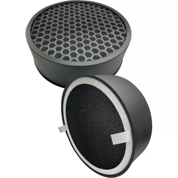 Comfort Zone CZAPH132 Clean Replaceable HEPA Filters w/Charcoal Pre-Filter - Removes Smoke, Odor &amp; Pollutants - Traps Allergens, Dander, Airborne Particles - Smokers, Allergy -Sensitive People 2-Pack
