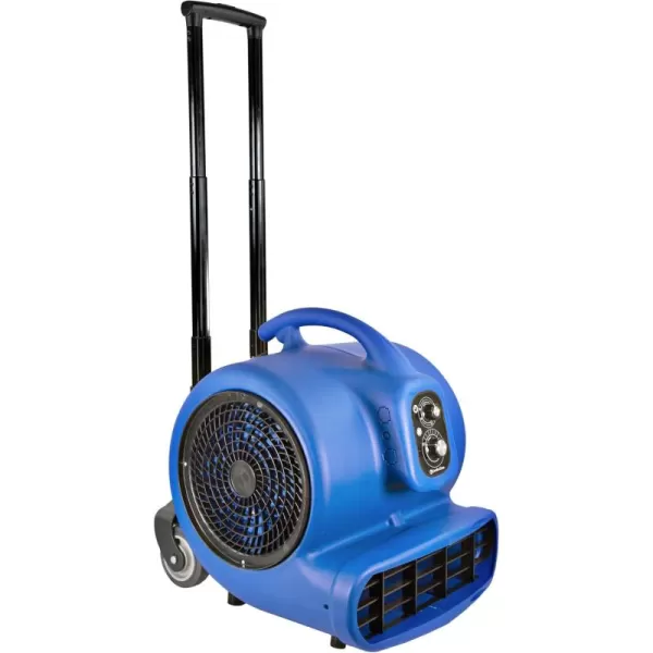 Comfort Zone CZBC121T 1/2HP High Velocity Air Mover, 3-Speeds, Timer, Adjustable Angles, Blue