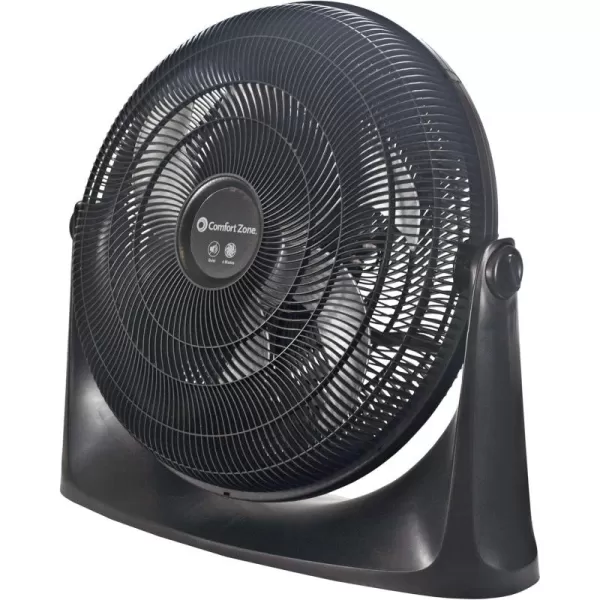 Comfort Zone PowrCurve High Velocity Floor Fan with Wall-Mounting Capabilities, 20 inch, 3 Speed, 180 Degree Adjustable Tilt, Ideal for Home, Bedroom, Gym &amp; Office, CZHV201BS