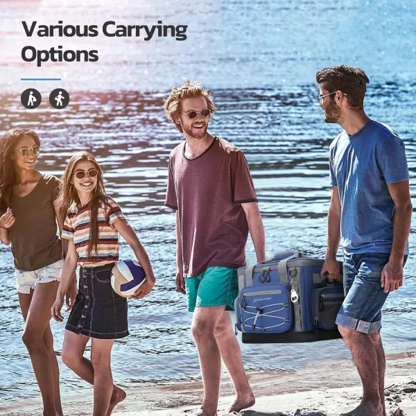 Maelstrom 80 Can Soft Sided Cooler Bag, Insulated Hard-Bottom, Leakproof, Portable, 72L Capacity, Black