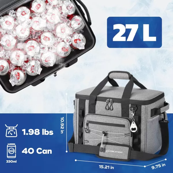 Maelstrom 80 Can Soft Sided Cooler Bag, Insulated Hard-Bottom, Leakproof, Portable, 72L Capacity, Black