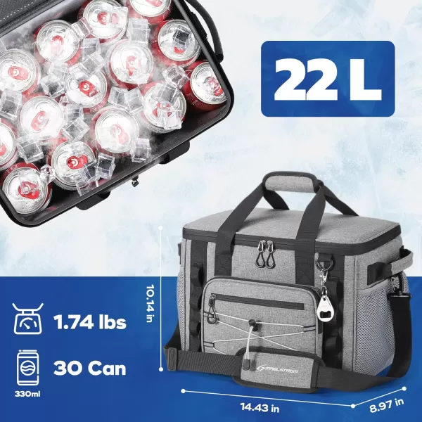 Maelstrom 80 Can Soft Sided Cooler Bag, Insulated Hard-Bottom, Leakproof, Portable, 72L Capacity, Black