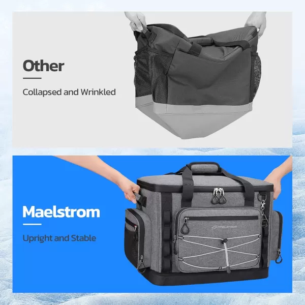 Maelstrom 80 Can Soft Sided Cooler Bag, Insulated Hard-Bottom, Leakproof, Portable, 72L Capacity, Black