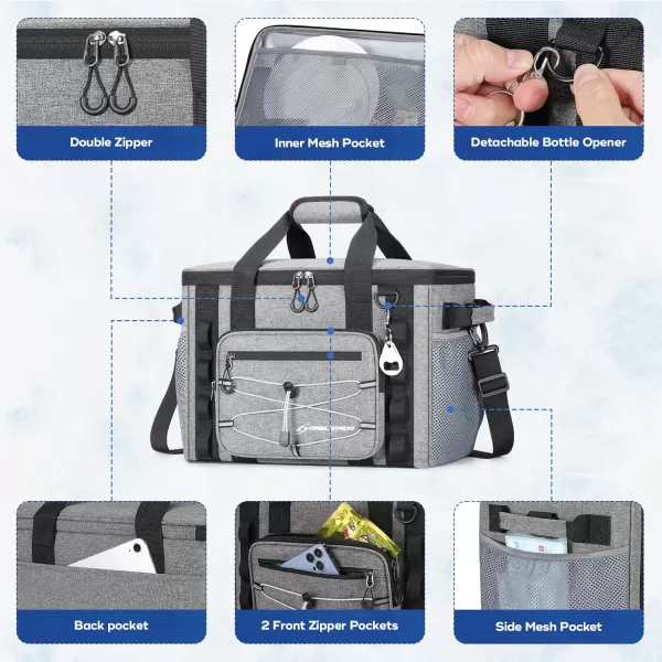 Maelstrom 80 Can Soft Sided Cooler Bag, Insulated Hard-Bottom, Leakproof, Portable, 72L Capacity, Black
