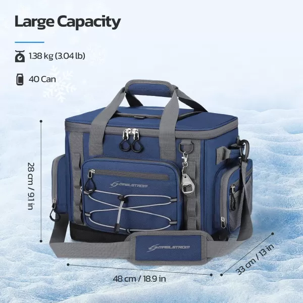 Maelstrom 80 Can Soft Sided Cooler Bag, Insulated Hard-Bottom, Leakproof, Portable, 72L Capacity, Black