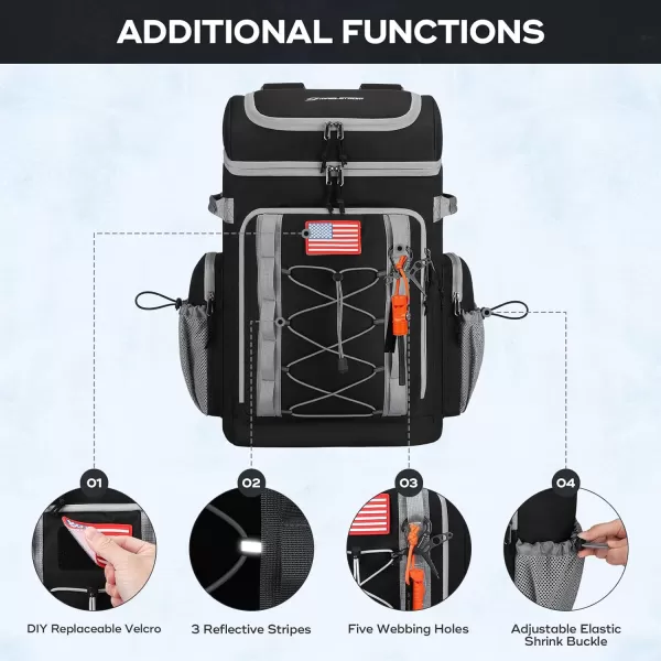 Maelstrom Backpack Cooler,Soft Lightweight Leakproof Cooler Backpack,35 Can Insulated Cooler Bag,Keeps 35 Cans Hot/Cold for Up to 16 Hours,Waterproof Lunch Backpack for Men Women-Blue