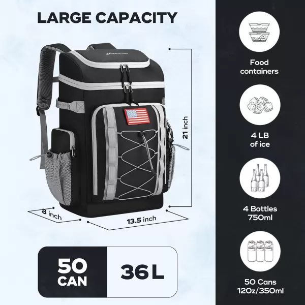 Maelstrom Backpack Cooler,Soft Lightweight Leakproof Cooler Backpack,35 Can Insulated Cooler Bag,Keeps 35 Cans Hot/Cold for Up to 16 Hours,Waterproof Lunch Backpack for Men Women-Blue