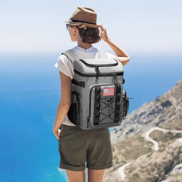 Maelstrom Backpack Cooler,Soft Lightweight Leakproof Cooler Backpack,35 Can Insulated Cooler Bag,Keeps 35 Cans Hot/Cold for Up to 16 Hours,Waterproof Lunch Backpack for Men Women-Blue