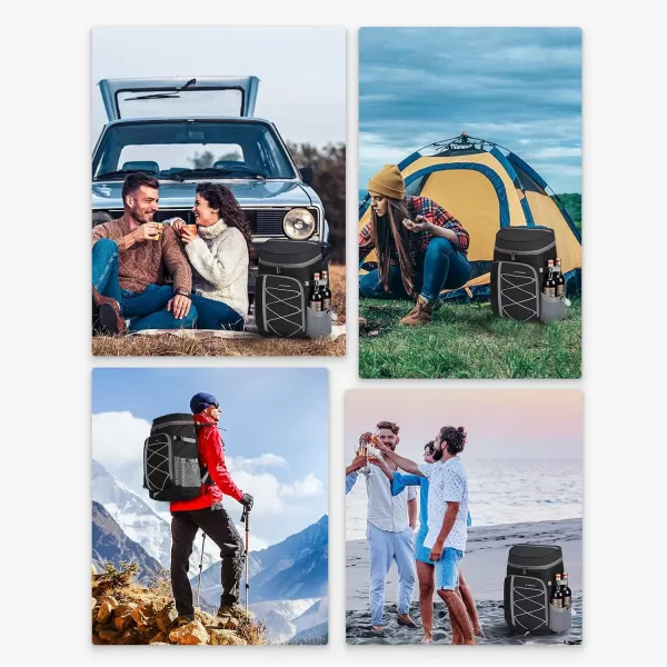 Maelstrom Cooler Backpack,35 Can Backpack Cooler Leakproof,Insulated Soft Cooler Bag,Camping Cooler,Beach Cooler,Ice Chest Backpack,Lightweight Travel Cooler Lunch Backpack for Hiking,Shopping