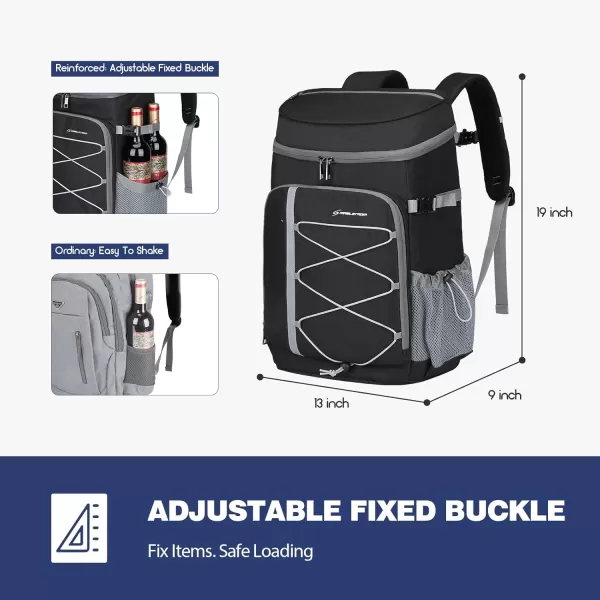 Maelstrom Cooler Backpack,35 Can Backpack Cooler Leakproof,Insulated Soft Cooler Bag,Camping Cooler,Beach Cooler,Ice Chest Backpack,Lightweight Travel Cooler Lunch Backpack for Hiking,Shopping