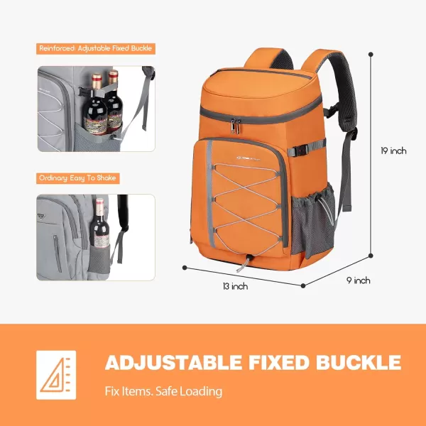 Maelstrom Cooler Backpack,35 Can Backpack Cooler Leakproof,Insulated Soft Cooler Bag,Camping Cooler,Beach Cooler,Ice Chest Backpack,Lightweight Travel Cooler Lunch Backpack for Hiking,Shopping