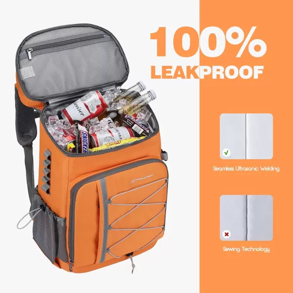 Maelstrom Cooler Backpack,35 Can Backpack Cooler Leakproof,Insulated Soft Cooler Bag,Camping Cooler,Beach Cooler,Ice Chest Backpack,Lightweight Travel Cooler Lunch Backpack for Hiking,Shopping
