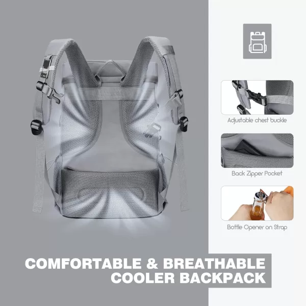 Maelstrom Cooler Backpack,35 Can Backpack Cooler Leakproof,Insulated Soft Cooler Bag,Camping Cooler,Beach Cooler,Ice Chest Backpack,Lightweight Travel Cooler Lunch Backpack for Hiking,Shopping