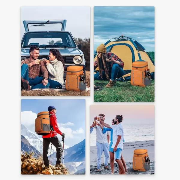 Maelstrom Cooler Backpack,35 Can Backpack Cooler Leakproof,Insulated Soft Cooler Bag,Camping Cooler,Beach Cooler,Ice Chest Backpack,Lightweight Travel Cooler Lunch Backpack for Hiking,Shopping