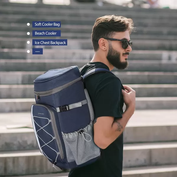 Maelstrom Cooler Backpack,35 Can Backpack Cooler Leakproof,Insulated Soft Cooler Bag,Camping Cooler,Beach Cooler,Ice Chest Backpack,Lightweight Travel Cooler Lunch Backpack for Hiking,Shopping