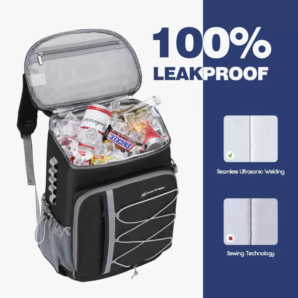 Maelstrom Cooler Backpack,35 Can Backpack Cooler Leakproof,Insulated Soft Cooler Bag,Camping Cooler,Beach Cooler,Ice Chest Backpack,Lightweight Travel Cooler Lunch Backpack for Hiking,Shopping