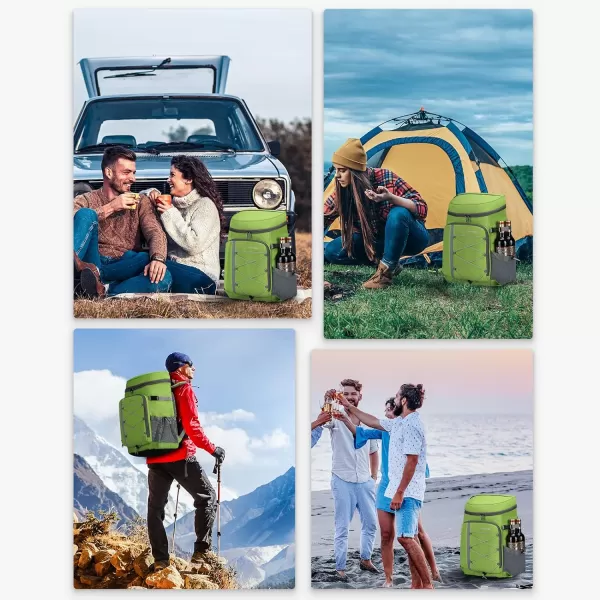 Maelstrom Cooler Backpack,35 Can Backpack Cooler Leakproof,Insulated Soft Cooler Bag,Camping Cooler,Beach Cooler,Ice Chest Backpack,Lightweight Travel Cooler Lunch Backpack for Hiking,Shopping