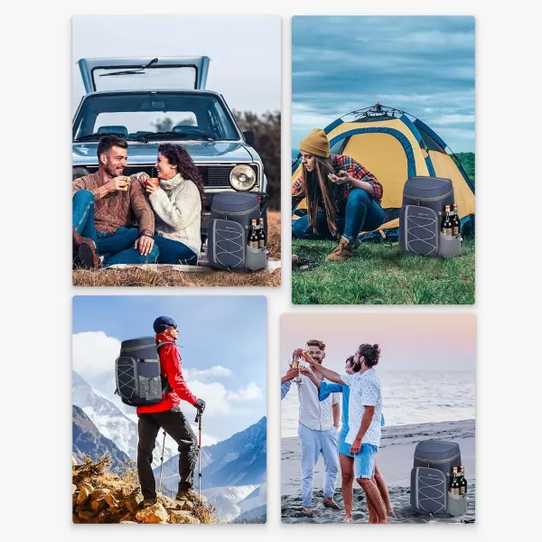 Maelstrom Cooler Backpack,35 Can Backpack Cooler Leakproof,Insulated Soft Cooler Bag,Camping Cooler,Beach Cooler,Ice Chest Backpack,Lightweight Travel Cooler Lunch Backpack for Hiking,Shopping