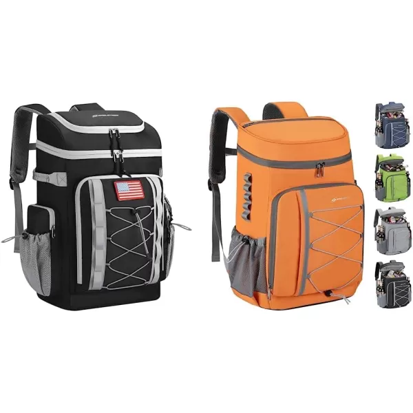 Maelstrom Cooler Backpack,50 Can Insulated Soft Backpack Cooler,Portable Lightweight Leakproof Cooler Bag,Large Capacity Beach Cooler,Waterproof Lunch Backpack for Men Women