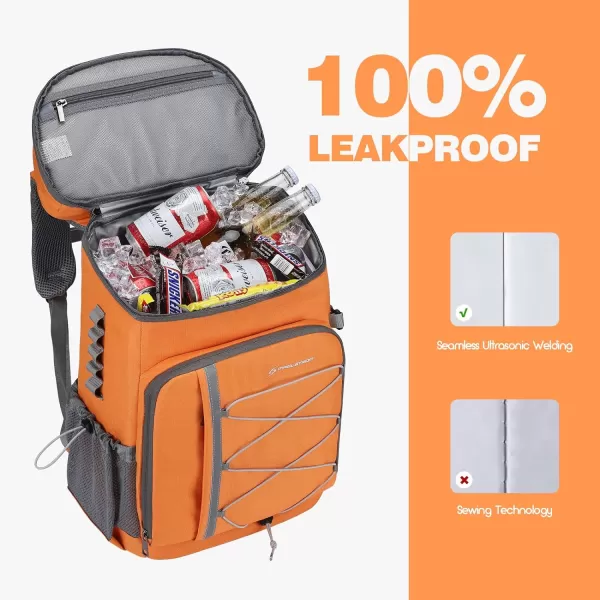 Maelstrom Cooler Backpack,50 Can Insulated Soft Backpack Cooler,Portable Lightweight Leakproof Cooler Bag,Large Capacity Beach Cooler,Waterproof Lunch Backpack for Men Women