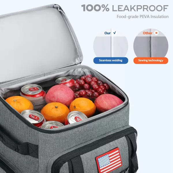 Maelstrom Cooler Backpack,50 Can Insulated Soft Backpack Cooler,Portable Lightweight Leakproof Cooler Bag,Large Capacity Beach Cooler,Waterproof Lunch Backpack for Men Women