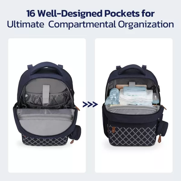 Maelstrom Diaper Bag Backpack,Baby Bag,23L-30L Expandable Diaper Backpack for Mom Dad,Travel Essentials Baby Bag with Changing Pad&amp;Stroller Straps &amp; Pacifier Bag,Gray