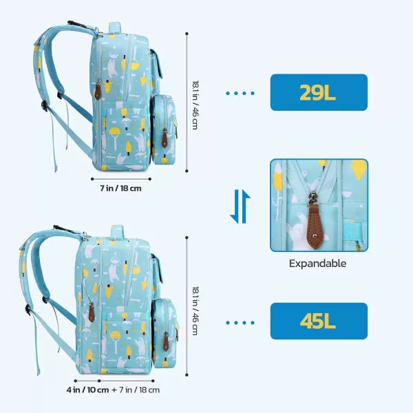 Maelstrom Diaper Bag Backpack,Baby Bag,23L-30L Expandable Diaper Backpack for Mom Dad,Travel Essentials Baby Bag with Changing Pad&amp;Stroller Straps &amp; Pacifier Bag,Gray