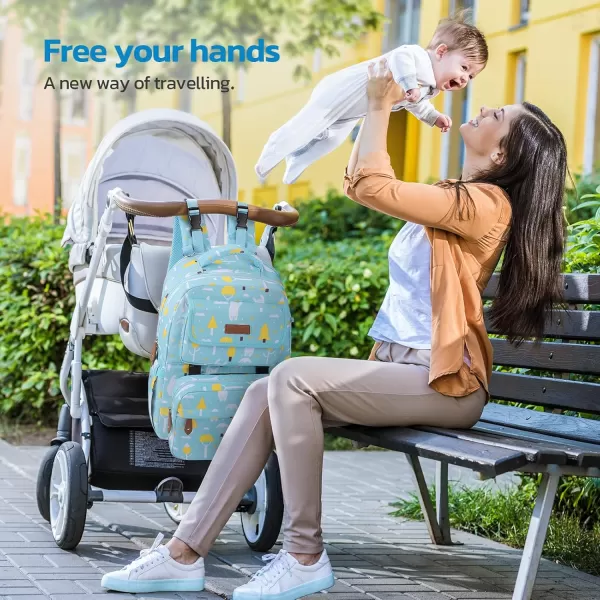 Maelstrom Diaper Bag Backpack,Baby Bag,23L-30L Expandable Diaper Backpack for Mom Dad,Travel Essentials Baby Bag with Changing Pad&amp;Stroller Straps &amp; Pacifier Bag,Gray