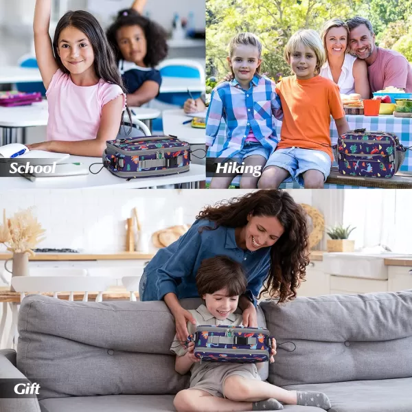 Maelstrom Lunch Box Kids,Expandable Kids Lunch Box,Insulated Lunch Bag for Kids,Reusable Lunch Tote Bag for Boy/Girl,9L,Balloon Unicorn 