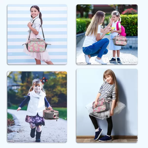 Maelstrom Lunch Box Kids,Expandable Kids Lunch Box,Insulated Lunch Bag for Kids,Reusable Lunch Tote Bag for Boy/Girl,9L,Balloon Unicorn 