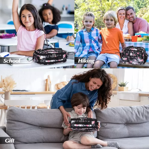 Maelstrom Lunch Box Kids,Expandable Kids Lunch Box,Insulated Lunch Bag for Kids,Reusable Lunch Tote Bag for Boy/Girl,9L,Balloon Unicorn 