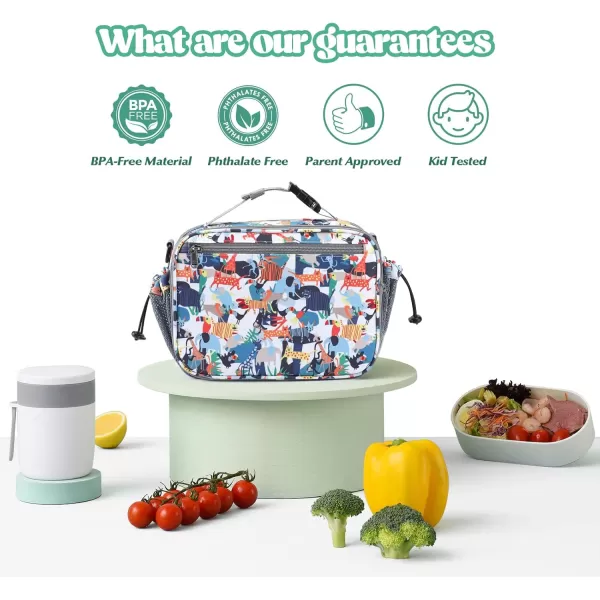 Maelstrom Lunch Box Kids,Expandable Kids Lunch Box,Insulated Lunch Bag for Kids,Reusable Lunch Tote Bag for Boy/Girl,9L,Balloon Unicorn 