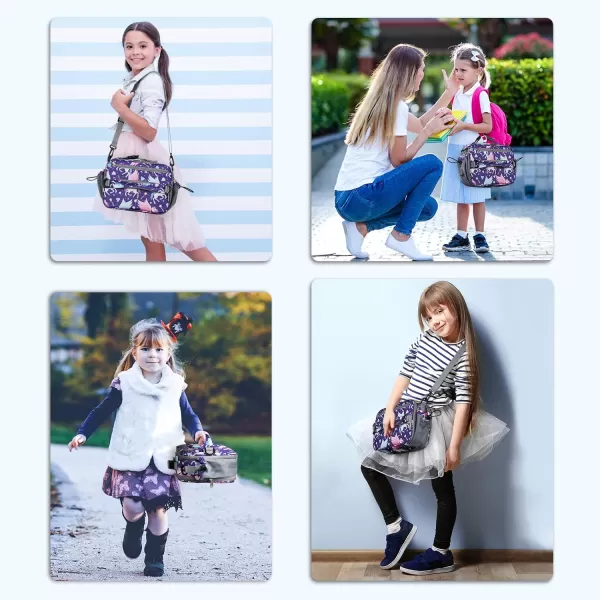 Maelstrom Lunch Box Kids,Expandable Kids Lunch Box,Insulated Lunch Bag for Kids,Reusable Lunch Tote Bag for Boy/Girl,9L,Balloon Unicorn 