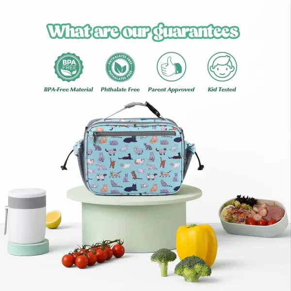 Maelstrom Lunch Box Kids,Expandable Kids Lunch Box,Insulated Lunch Bag for Kids,Reusable Lunch Tote Bag for Boy/Girl,9L,Balloon Unicorn 