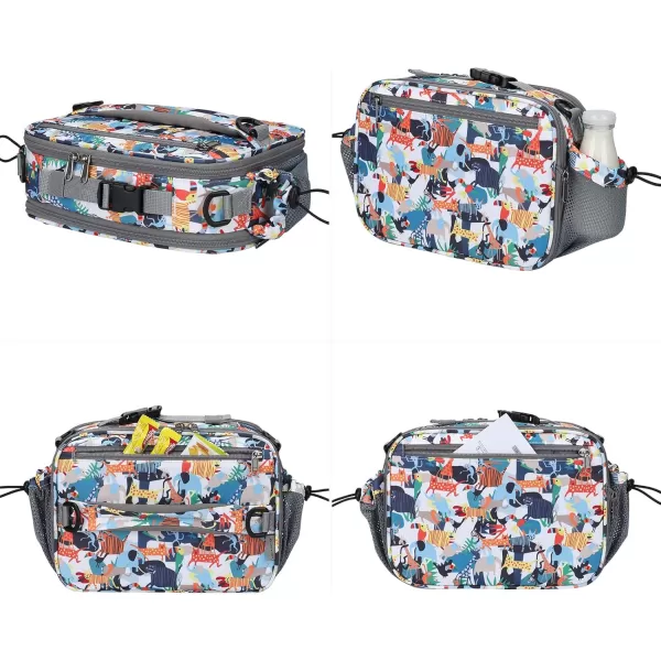 Maelstrom Lunch Box Kids,Expandable Kids Lunch Box,Insulated Lunch Bag for Kids,Reusable Lunch Tote Bag for Boy/Girl,9L,Balloon Unicorn 