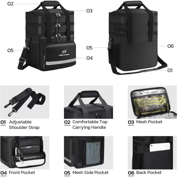 Maelstrom Lunch Box for Men,Insulated Lunch Bag Women/Men,Leakproof Lunch Cooler Bag, Lunch Tote Bag